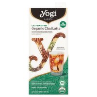 Yogi Barista Caffine Free Organic Chai Latte Rooibos Tea Concentrate, 32 fl oz