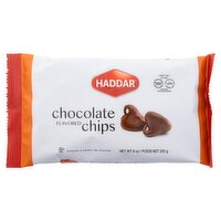 Haddar Chocolate Flavored Chips, 9 oz