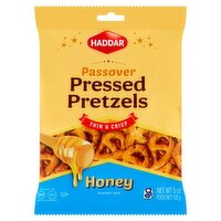 Haddar Haddar Thin & Crisp Honey Passover Pressed Pretzels, 5 oz, 5 Ounce 