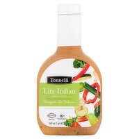 Tonnelli Lite Italian Dressing, 16 fl oz