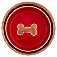 Ethical Red Ritz Copper Rim 5" Dog Dish