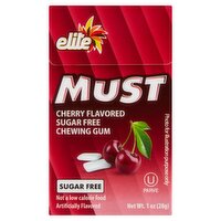 Elite Must Cherry Flavored Sugar Free Chewing Gum, 1 oz