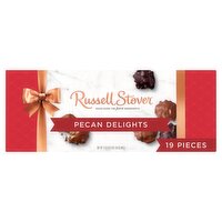 Russell Stover Pecan Delights Caramel & Pecans Covered in Milk & Dark Chocolate, 19 count, 17.35 oz