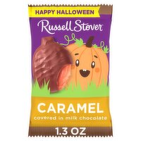 RUSSELL STOVER Halloween Milk Chocolate Caramel Candy Bar Pumpkin, 1.3 oz.

