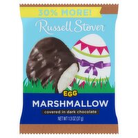 Russell Stover Marshmallow Egg Covered in Dark Chocolate, 1.3 oz