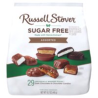 Russell Stover Sugar Free Assorted Dark Chocolate & Chocolate Candies, 29 count, 15.7 oz 