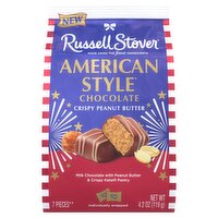RUSSELL STOVER American Style Milk Chocolate Candy Bar with Peanut Butter & Kataifi Gift Bag, 4.2 oz