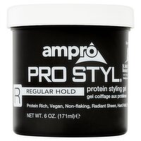 Ampro Pro Styl Regular Hold Protein Styling Gel, 6 oz, 6 Ounce