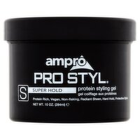 Ampro Pro Styl Super Hold Protein Styling Gel, 10 oz