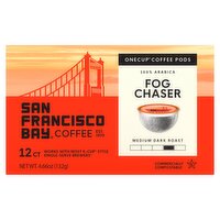 San Francisco Bay Onecup Medium Dark Roast Fog Chaser 100% Arabica Coffee Pods, 4.66 oz, 12 count