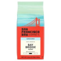 San Francisco Bay Medium Roast Bay Bridge Blend 100% Arabica Ground Coffee, 12 oz