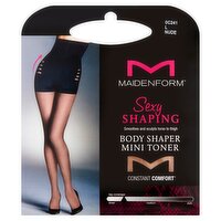 Maidenform Nude Sexy Shaping Mini Toner Body Shaper, L