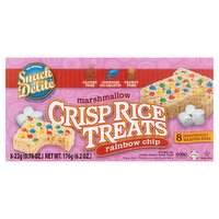 Snack Delite Rainbow Chip Marshmallow Crisp Rice Treats Bars, 0.78 oz, 8 count