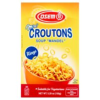 Osem Soup Mandel Rings Mini Croutons, 5.29 oz