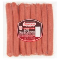 Thumann's Push Cart Style Beef Frankfurters, 10 count, 16 oz