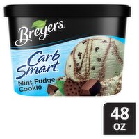 Breyers CarbSmart Mint Fudge Cookie Frozen Dairy Dessert, 1.5 quart