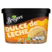 Breyers Dulce de Leche with Caramel Swirls Frozen Dairy Dessert, 1.5 quart, 48 Fluid ounce