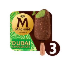 Magnum Dubai Chocolate Style 39% Cacao Ice Cream Bars, 3 count, 8.11 fl oz