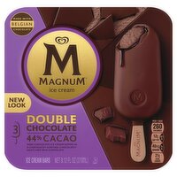 Magnum  Ice Cream Bars Double Chocolate 9.12 oz , 3 Count