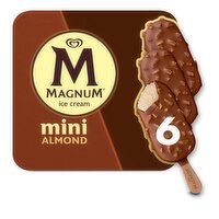 Magnum Mini Almond Ice Cream Bars, 6 count 11.1 fl oz