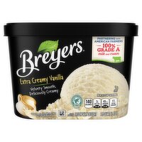 Breyers Frozen Dairy Dessert Extra Creamy Vanilla, 48 oz, 48 Fluid ounce