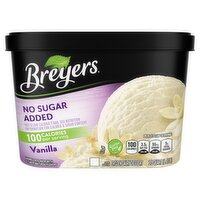 Breyers Frozen Dairy Dessert No Sugar Added Vanilla 48 oz, 48 Fluid ounce