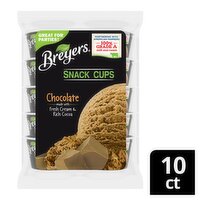 Breyers Chocolate Ice Cream Snack Cups, 3 fl oz, 10 count, 3 Ounce