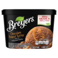 Breyers Chocolate Peanut Butter Light Ice Cream, 1.5 quart