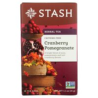 STASH Cranberry Pomegranate Herbal Tea Bags, 18 count, 1.1 oz