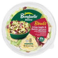 Bonduelle Bistro Crisp Apple & Butter Lettuce Butter with Chicken Salad Bowls, 5.8 oz