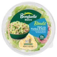 Bonduelle Bistro Chef With Turkey & Ham with Creamy Ranch Dressing Salad Bowls, 7.75 oz, 7.75 Ounce