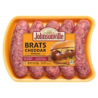 Johnsonville Brats Cheddar Bratwurst, 19 oz