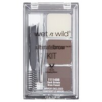 Wet n Wild UltimateBrow 1111498 Dark Brown Brow Kit, 0.09 oz