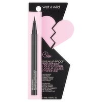 Wet n Wild Breakup Proof Ultra Black 1111509 Waterproof Liquid Eyeliner, 0.03 fl oz