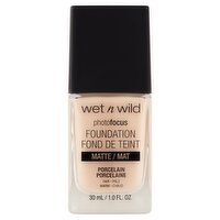 Wet n Wild Photo Focus 360C Porcelain Fair Warm Matte Foundation, 1.0 fl oz