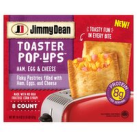 Jimmy Dean Ham, Egg & Cheese Toaster Pop-Ups, 8 count, 18.4 oz, 18.4 Ounce