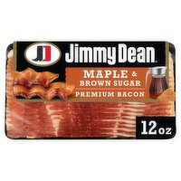 Jimmy Dean Maple & Brown Sugar Premium Bacon, 12 oz, 12 Ounce