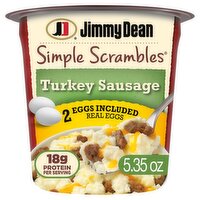 Jimmy Dean Simple Scrambles Turkey Sausage, 5.35 oz