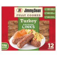 Jimmy Dean Fully Cooked Turkey Sausage Links, 12 count, 9.6 oz