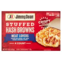 Jimmy Dean Meat Lovers Stuffed Hash Browns, 4 count, 15 oz