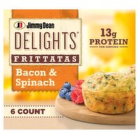 Jimmy Dean Delights Bacon & Spinach Frittatas, 6 count, 12 oz