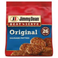 Jimmy Dean Heat N' Serve Original Sausage Patties Value Pack, 26 count, 23.9 oz