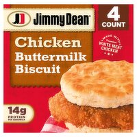 Jimmy Dean Chicken Buttermilk Biscuit, 4 count, 16.4 oz, 16.4 Ounce