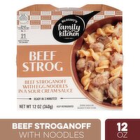 Blount's Family Kitchen Beef Stroganoff with Egg Noodles in a Sour Cream Sauce, 12 oz