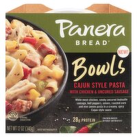 Panera Bread Bowls Cajun Style Pasta with Chicken & Uncured Sausage, 12 oz, 12 Ounce