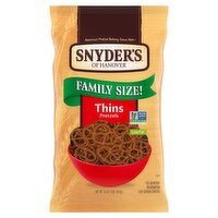 Snyder's of Hanover Thins Pretzels Family Size!, 16 Oz, 16 Ounce