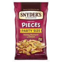Snyder's of Hanover Honey Mustard and Onion Flavored Sourdough Hard Pretzel Pieces Party Size, 18 oz