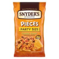 Snyder's of Hanover Cheddar Cheese Flavored Sourdough Hard Pretzel Pieces Party Size, 18 oz