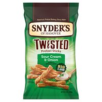 Snyder's of Hanover Sour Cream & Onion Twisted Pretzel Sticks, 12 oz