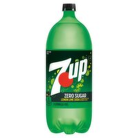 7UP Zero Sugar Lime Lemon Soda, 2 liters